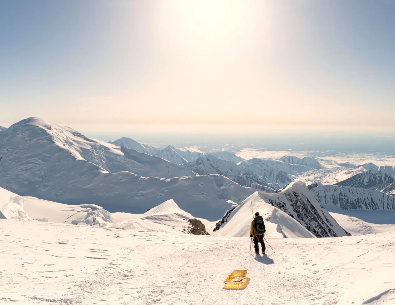 Vincent Morin en expédition sur un glacier